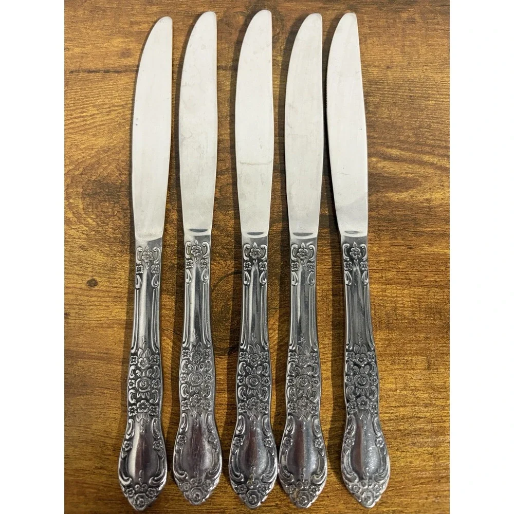 Northland Oneida Stainless Carolina Pattern Flatware Solid Knife 8 1/2